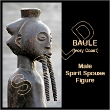 Baule Male Statue