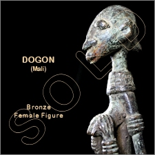 Dogon Bronze Female Sculpture/Figure