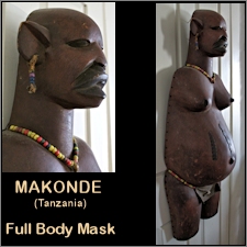 Makonde Full Pregnant Body Mask